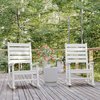 Flash Furniture White All-Weather Outdoor Rocking Chair, 2PK 2-LE-HMP-2002-110-WT-GG